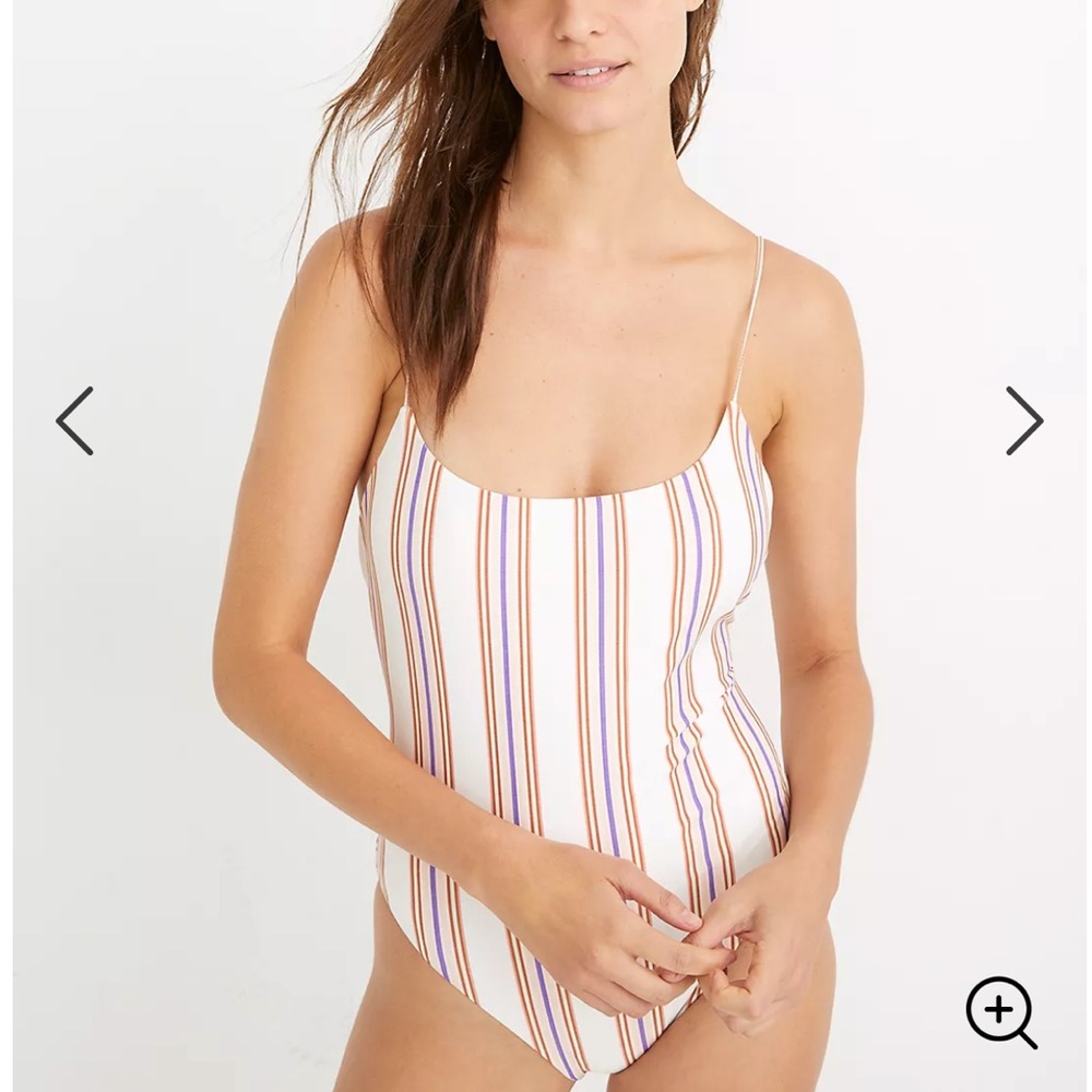 Madewell Second Wave Square-Neck Tank One-Piece